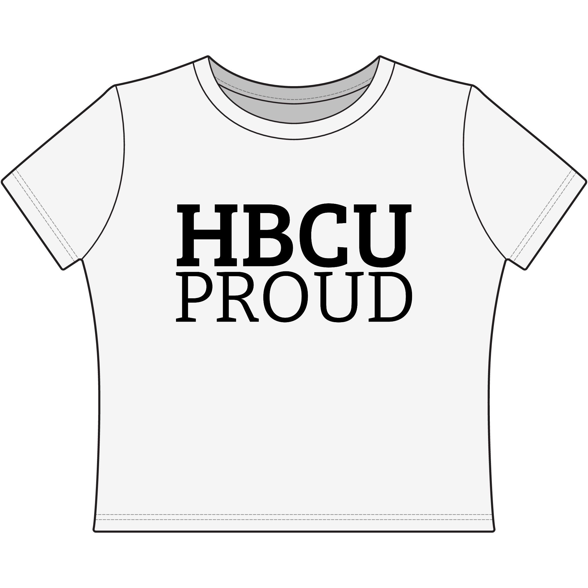 "HBCU PROUD" Women's Baby Tee