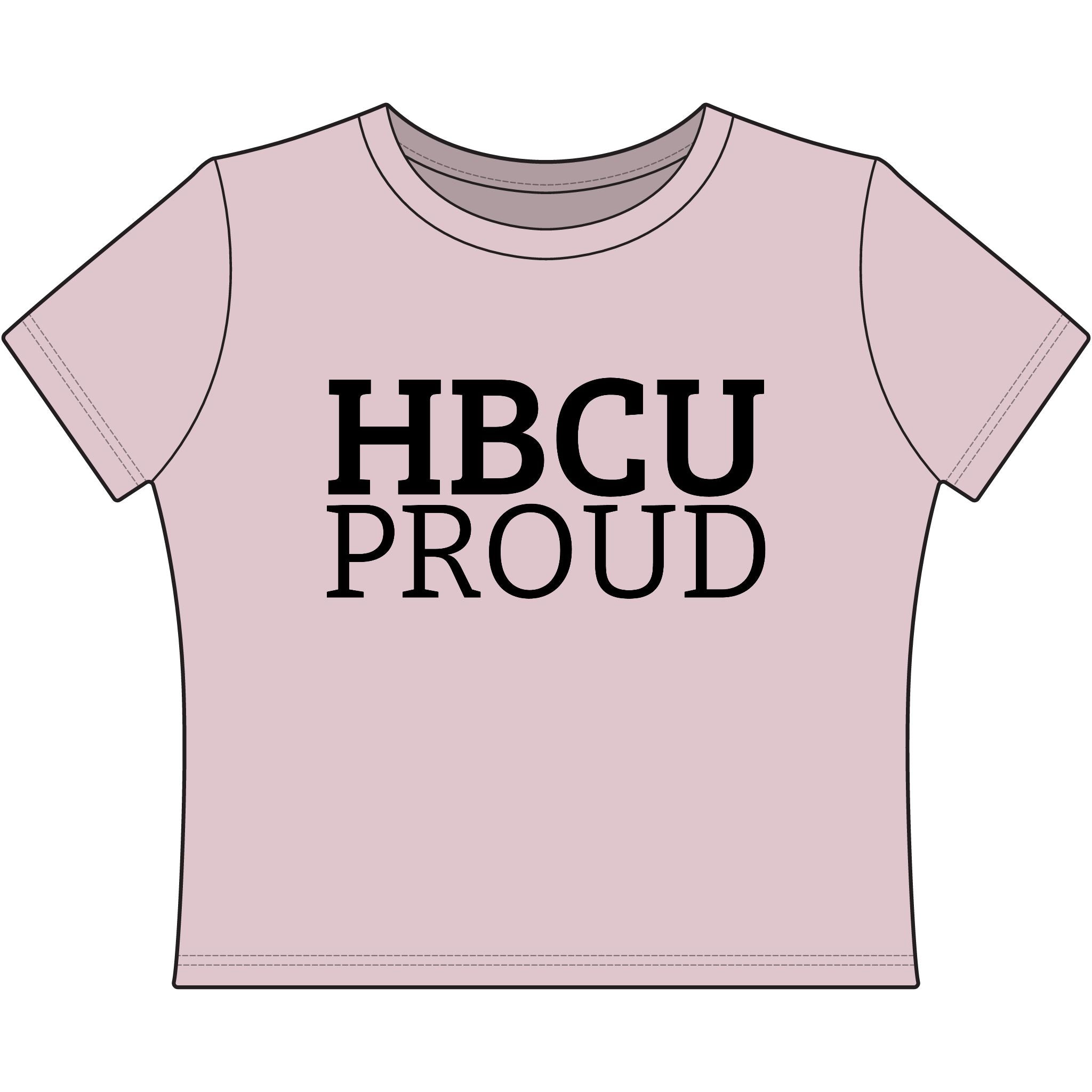 "HBCU PROUD" Women's Baby Tee