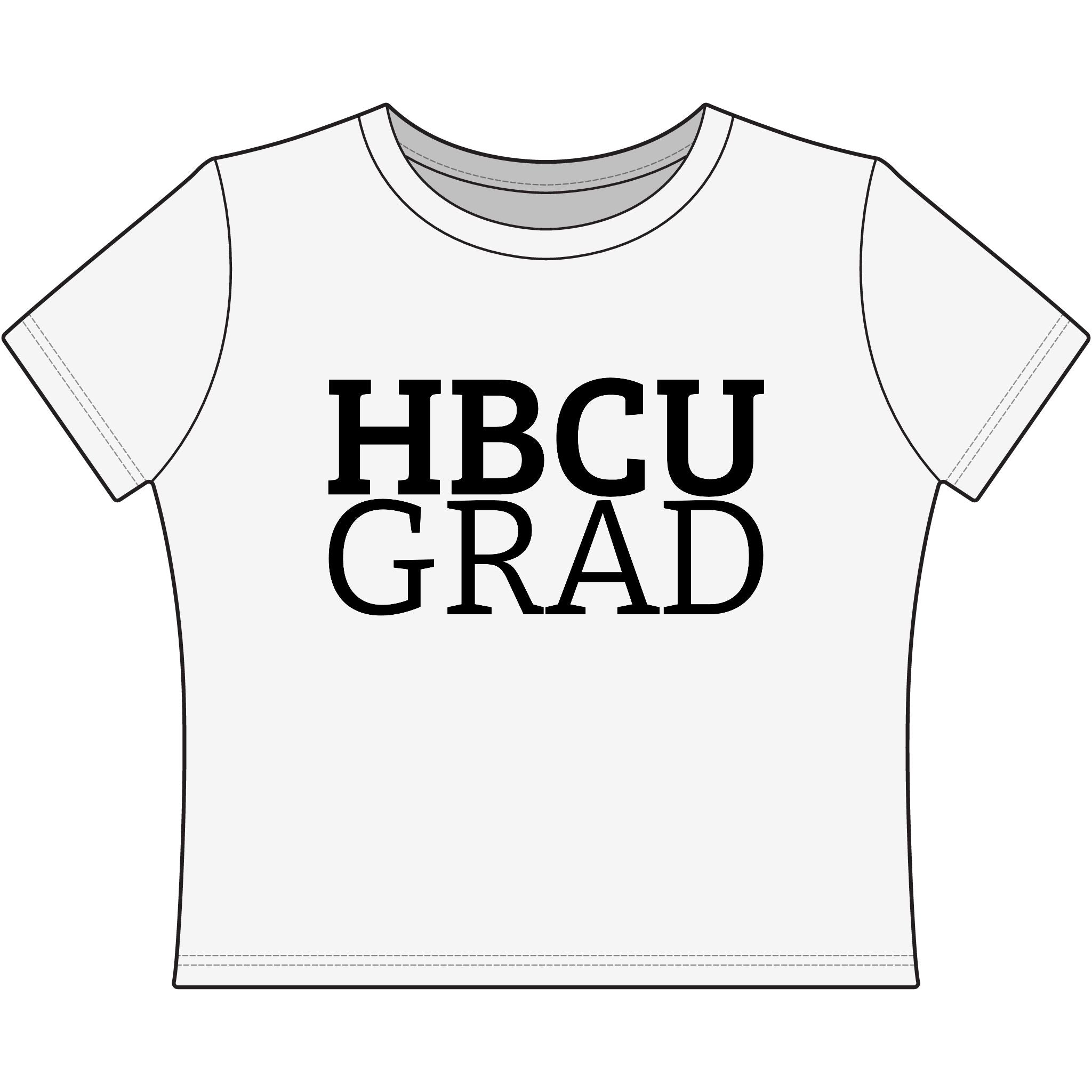 "HBCU GRAD" Women's Baby Tee