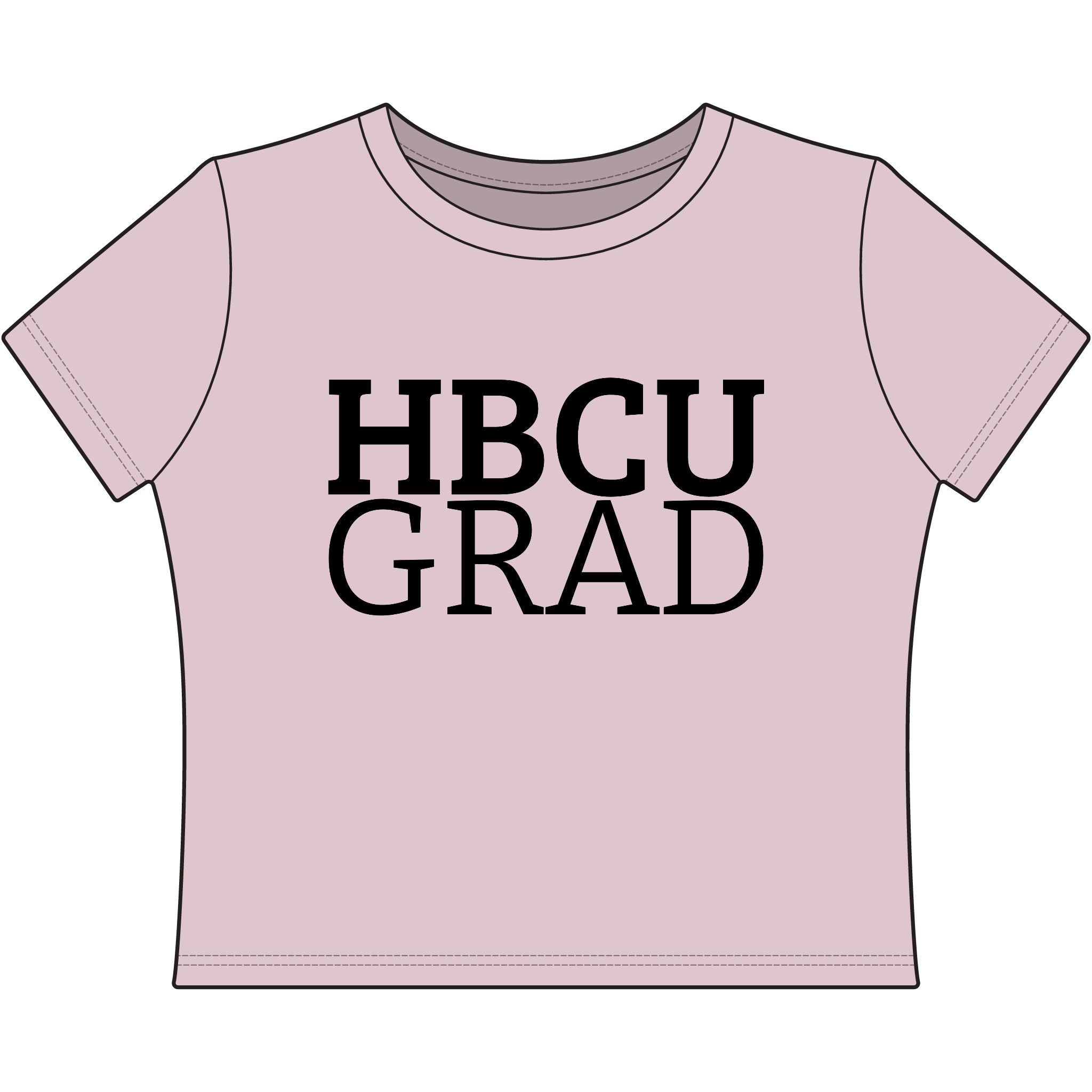 "HBCU GRAD" Women's Baby Tee