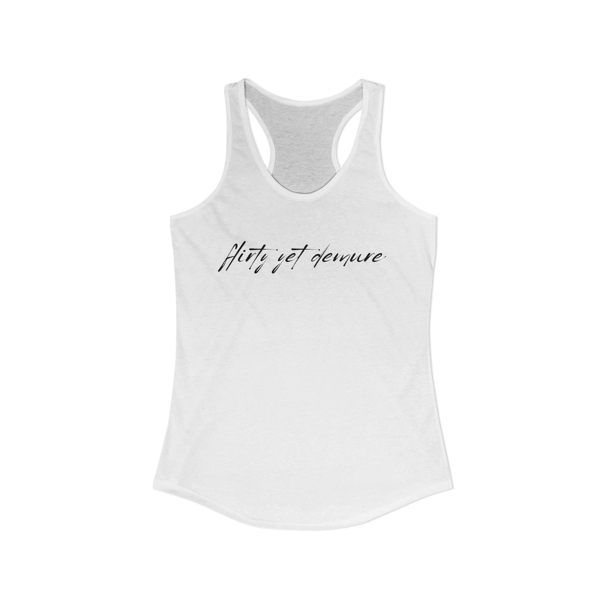 Flirty Yet Demure Racerback Tank