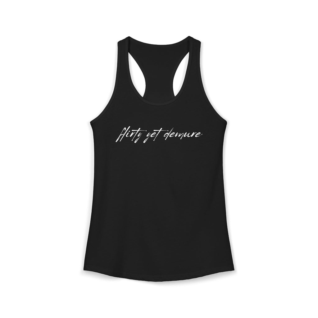 Flirty Yet Demure Racerback Tank