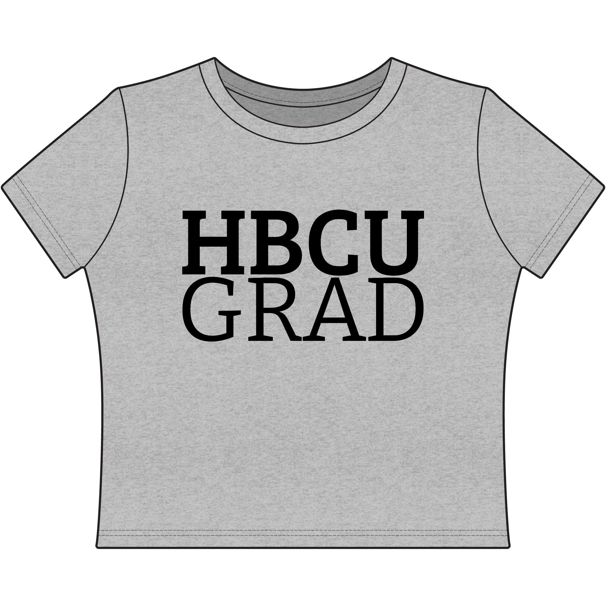 "HBCU GRAD" Women's Baby Tee