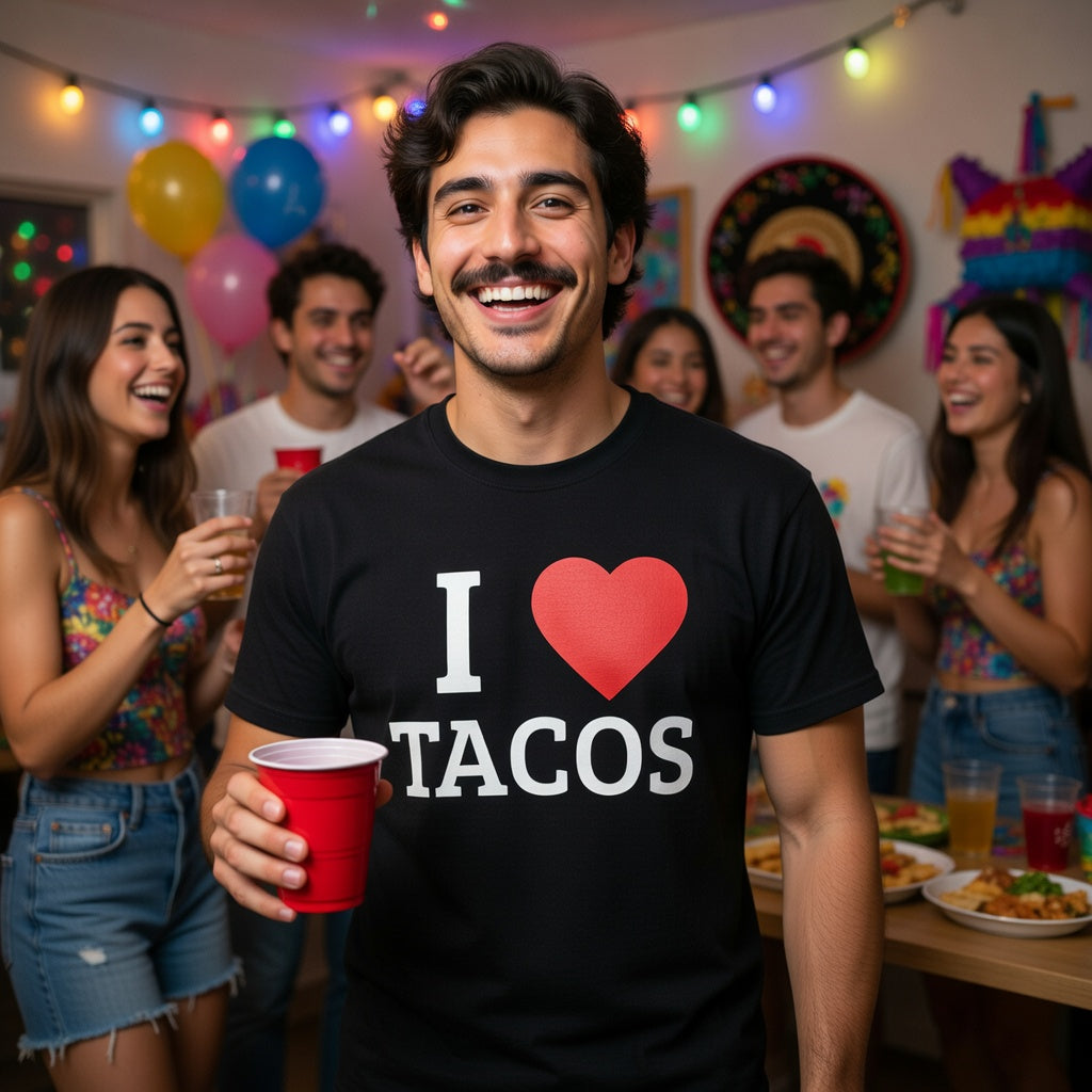 I <3 TACOs T-Shirt — Funny Adult Humor Graphic Tee