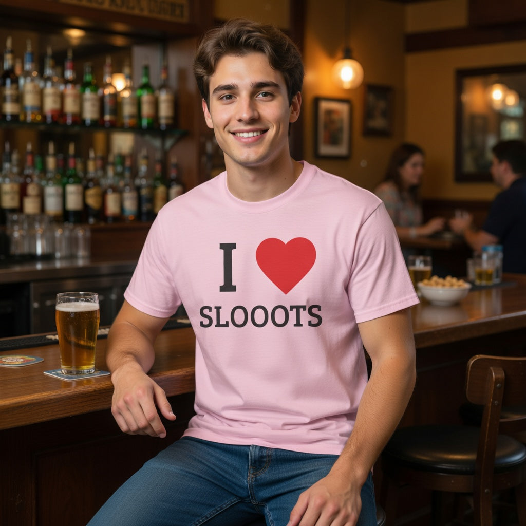 I <3 SLOOOTS T-Shirt — Funny Adult Humor Graphic Tee